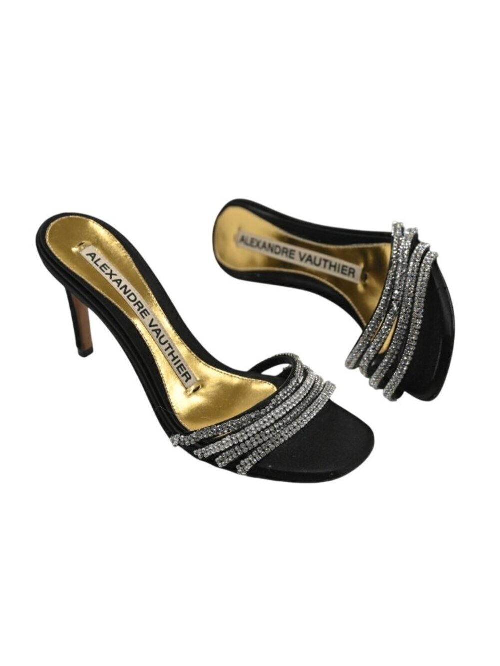 Alexandre Vauthier Embellished Sandals in Black